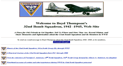 Desktop Screenshot of 32ndbombsquadron.com